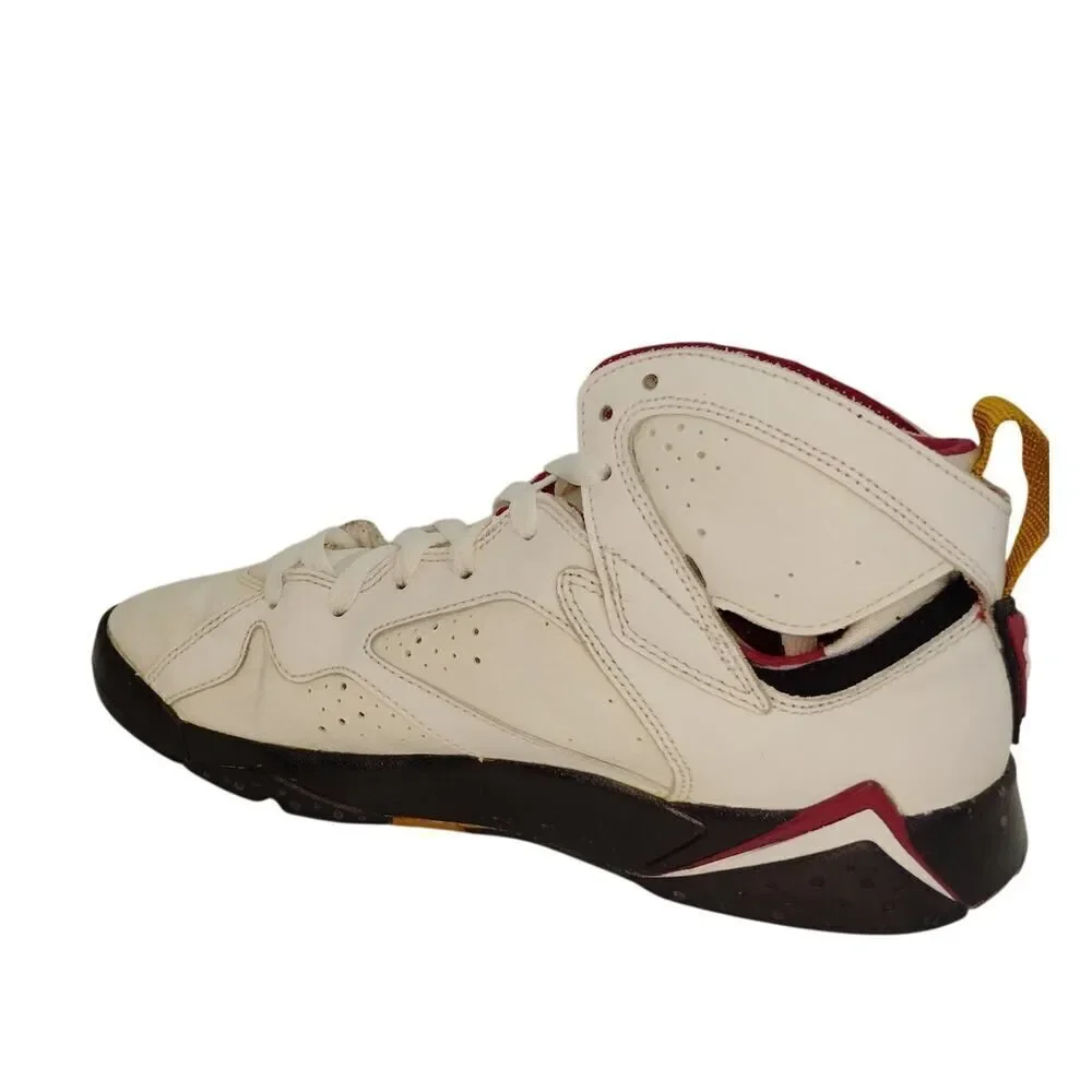 Nike Air jordan 7 Retro Boys Pre-owned Cardinal Red & White Sneakers- sz. 6 1/2Y